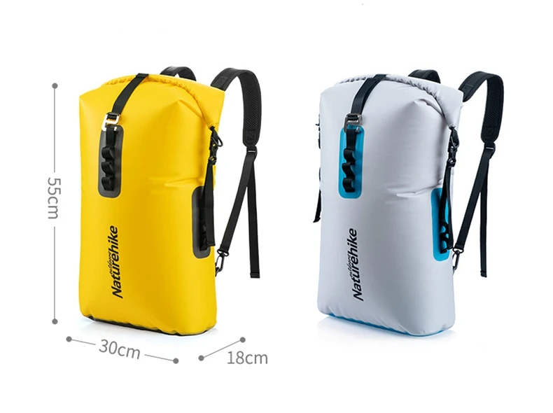 Naturehike сумка с двойным плечом, водонепроницаемая сумка 28L, сухой и влажный разделительный мешок, складной спасательный жилет из ТПУ