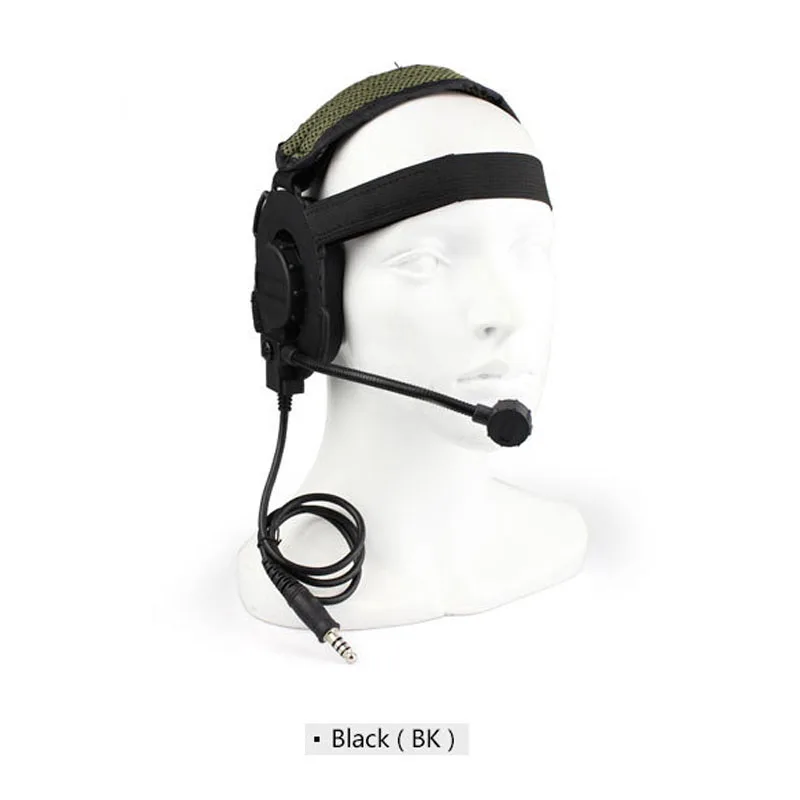 Airsoft Paintball Headset Communication Tactical Headset Wargame CS Hunting Shooting Headphone Use with PTT