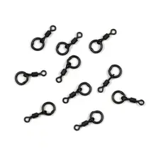 10 шт./упак. роликовых вертлюгов грубой Рыбная ловля карпа рыболовные снасти микро крюк кольцо шарнирного соединения чод Rig мульти Rig