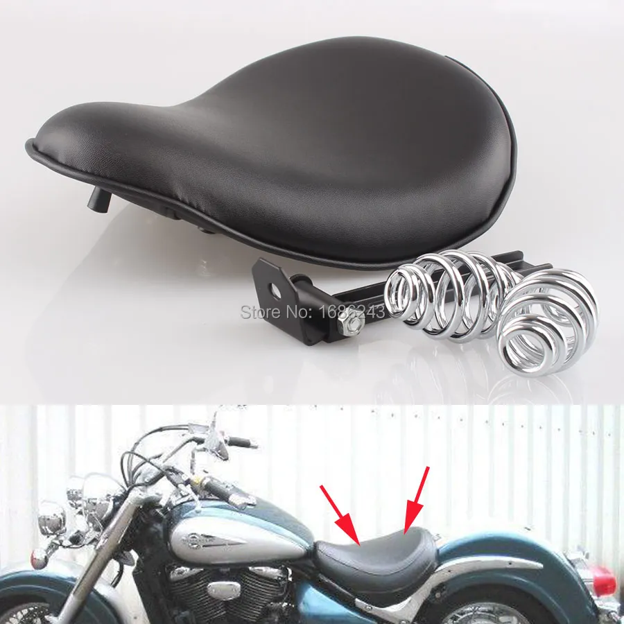 

Black Motorcycle solo Seat 3" Spring Solo Brackets Fits For Harley Sportster Chopper Bobber Custom Solo Spring Bracket Seat