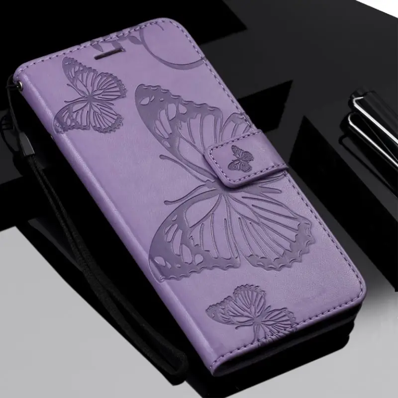 

Leather Flip Case for Capa apple iPhone X MAX XR 8 7 6 6s plus 5 5s SE Fundas Silicone holder Fashion Butterfly Phone Cover P06Z