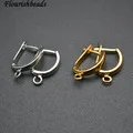 New Design CZ Paved Big size Butterfly Shape metal Earring Hooks Jewelry Findings 20pc Per Lot Gold Color / Rhodium Silver Color
