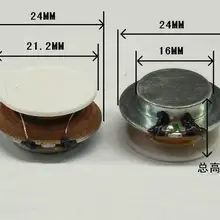 2 шт. 1 дюйм аудио портативный полный диапазон 2 Вт 4Ohm 24 мм Вибрационный резонансный динамик