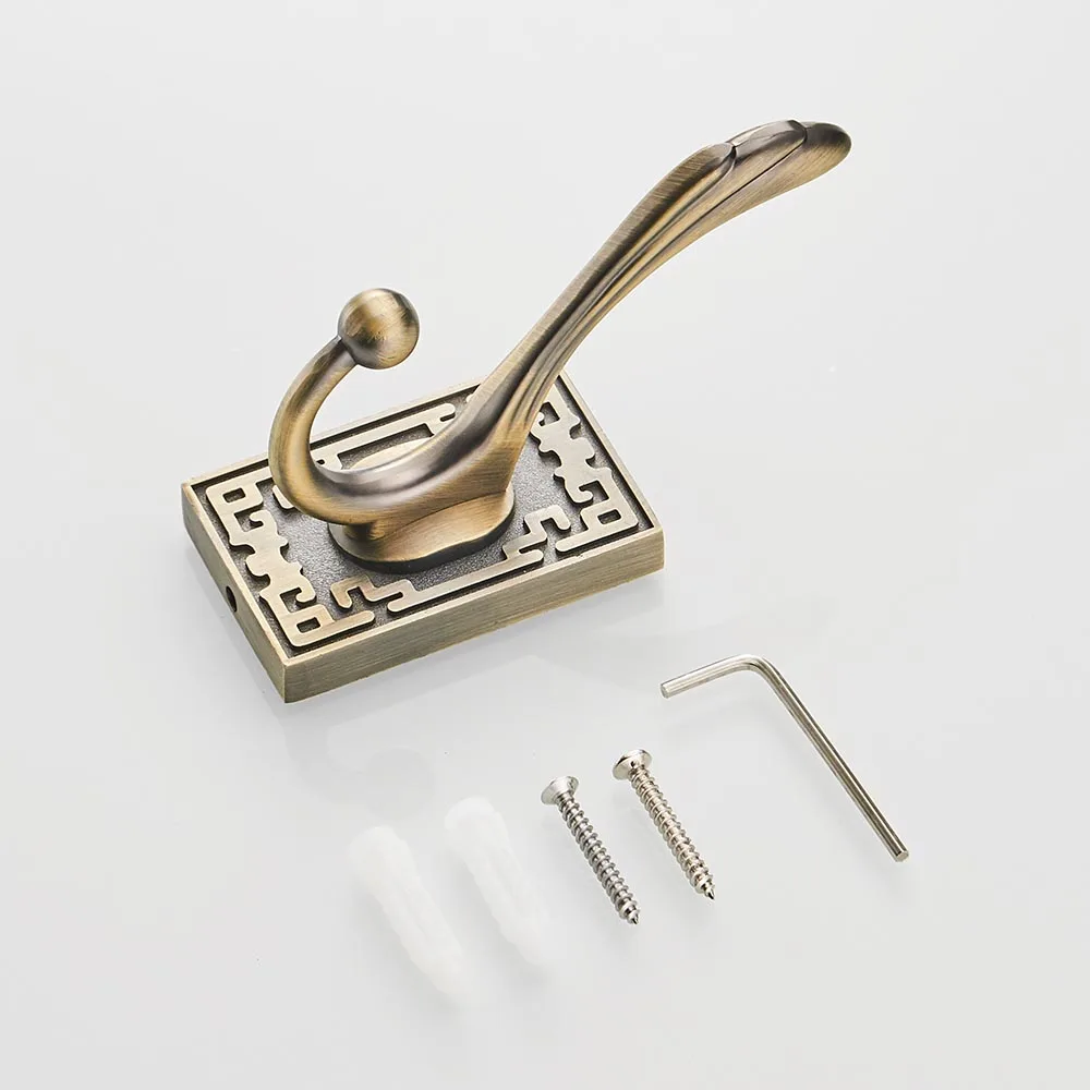 Robe Hooks Metal Towel Hanger Hooks For Clothes Coat Hat Bag Hooks Wall Mount Bathroom Accessories Door Towel Hook Holder (1)