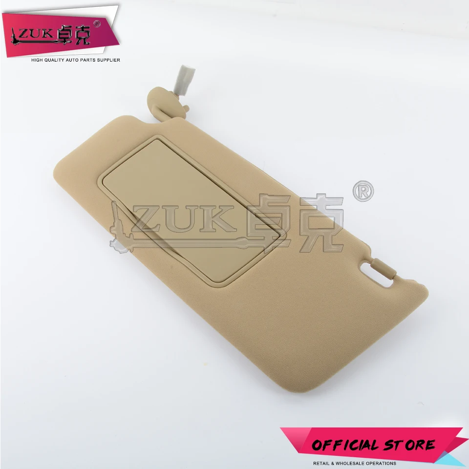 ZUK Driver Side Sunvisor Sunshade Sun Shield Antidazzle Visor For HONDA ACCORD 2008 2009 2010 2011 2012 2013 Beige Gray Color