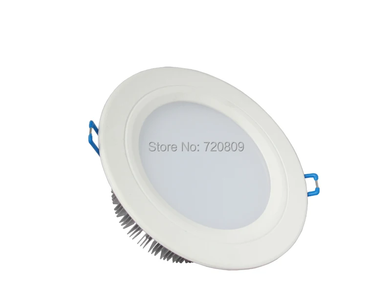 

10pcs/lot Free Shipping 9w White Painted Frosted Acrylic LED Downlight Recessed Ceiling Lamp Warm white/ White 85-265v