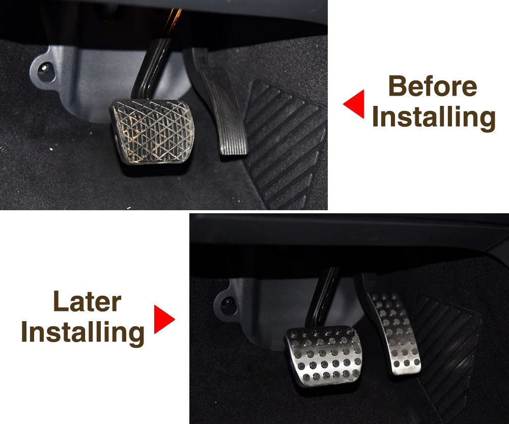 Stainless Steel Car Pedal Fit For Mercedes Benz A B CLA GLA M GL R Class R320 ML63 ML320 ML400 R350 GL400 GL63 R400 Accessories Car Accessories Car Pedals Stainless Steel Pedal Cover