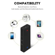 R11 Mini Portable HIFI Audio Bluetooth Earphone Headphone Amplifier 3.5mm AUX Stereo