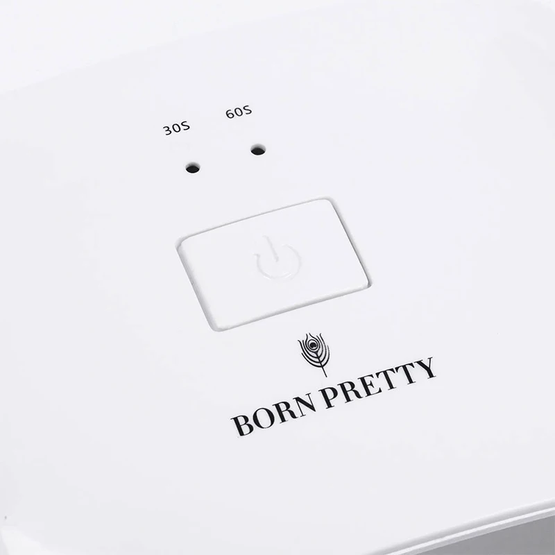 Günstig GEBOREN ZIEMLICH 18W Weiß LED UV Lampe Nagel Trockner 30s 60s Arc Form UV Gel Curing maschine 9 Leds Alle Arten Gel Nail art Trockner