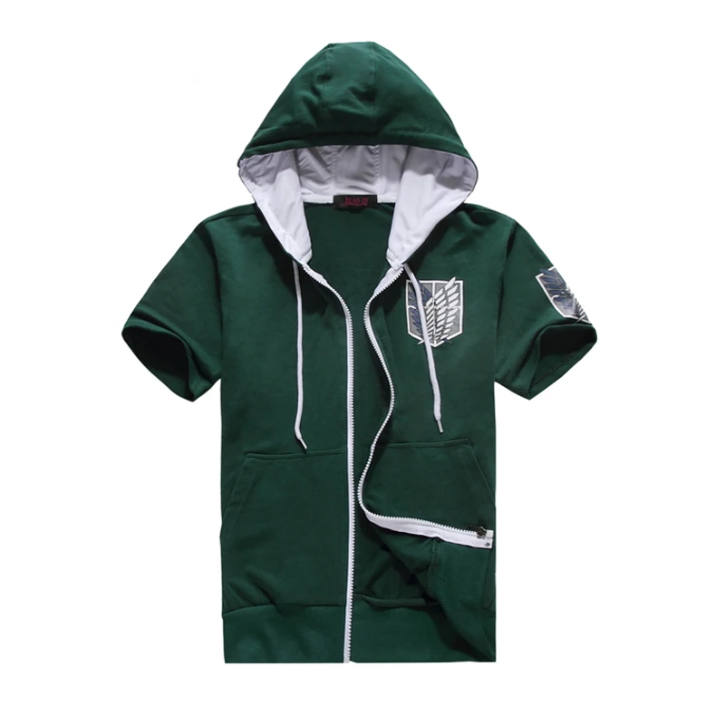 New Animation Attack on Titan T shirt Summer Hooded Coat Hoody Sweatshirt Women Men Shingeki no