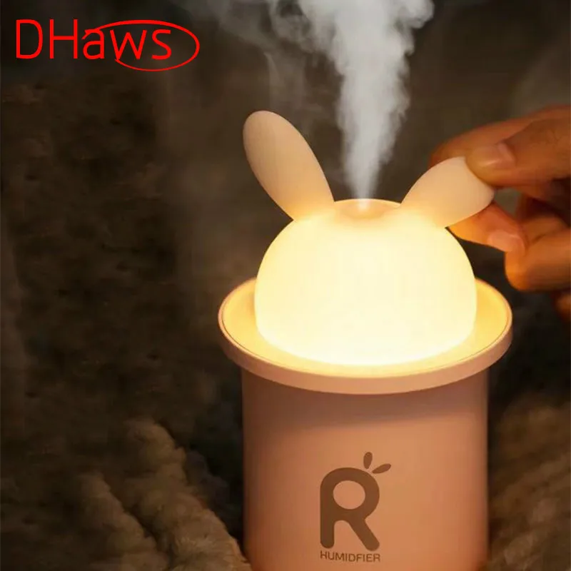 

DHaws 250ml Rabbit USB Air Humidifier Essential Oil Diffuser Aroma Lamp a Portable Car Aroma Diffuser Ultrasonic Humidifiers