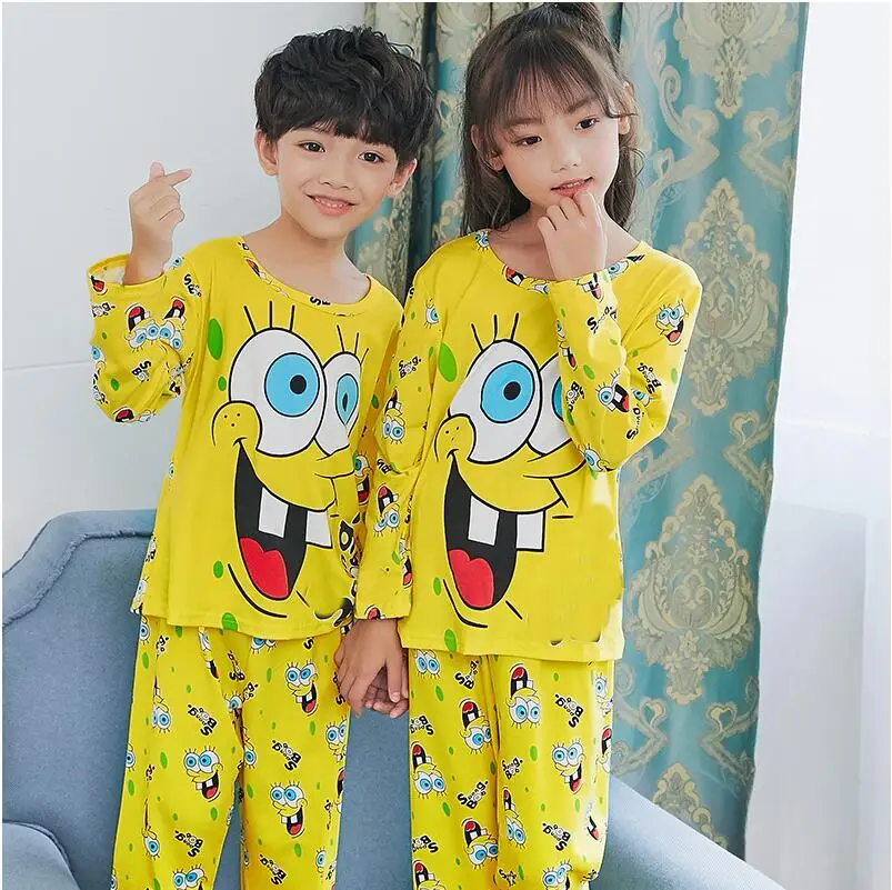 

Children Clothes Set Big Boys Pajamas Sets Totoro Styling Nightwear Pijama Infantil Girls Sleepwear Baby Cotton Fashion Pyjamas