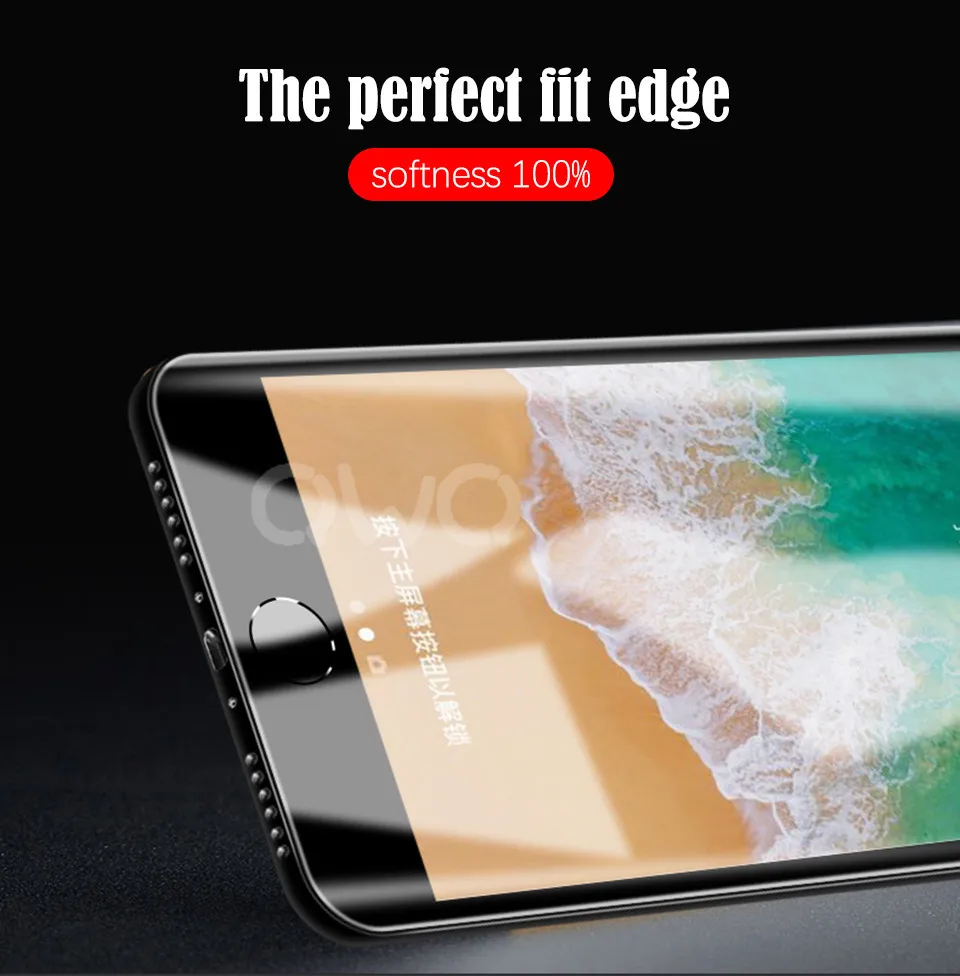 3D Curved Soft Screen Protector For iphone 6 6s 7 8 Plus X 10 Soft Full Protective Film ( Not Glass ) 5