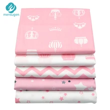 Mensugen, 5 шт./лот, 40*50 см, короны и звезды, хлопок, Лоскутная Ткань, подушка для шитья, стеганая ткань, рукоделие, материал Telas