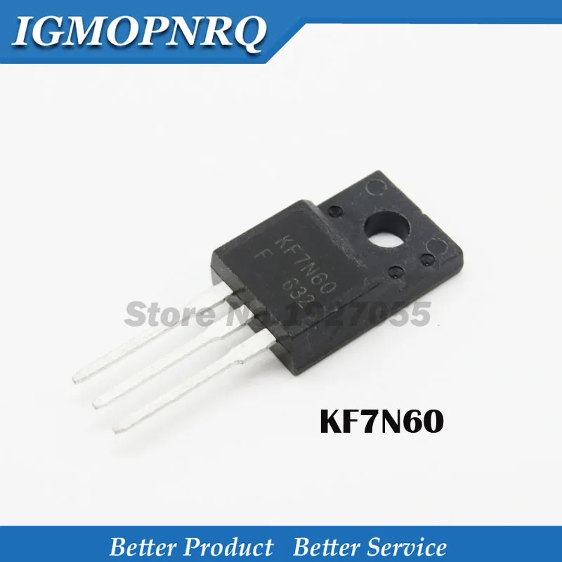 10 шт. KF7N60 TO220 KF7N60F TO-220 7N60 TO-220F 7A/600V MOS полевой эффект | Электронные компоненты и
