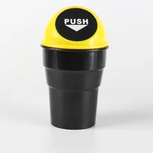 Мини Автомобильное ведро для мусора, сетовой витриной и авто офисных отходов мусора мусорный ящик, мусорная корзина мусорный бак Портативный автомобиля мусорной корзины