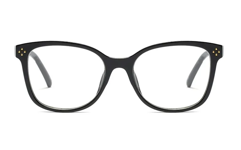 CCSPACE женские четырехточечные очки с заклепками, оправа для женщин, брендовые дизайнерские оптические очки, модные очки, компьютерные очки 45491
