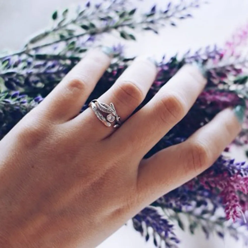 

925 Sterling Silver Branch Rings Wedding&Engagement Open Rings Silver Wholesale 2018 New Arrival Best Gifts Say You Say Me