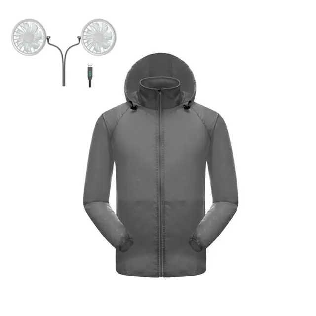 Waterproof outdoor air conditioning shirt jacket soft and comfortable