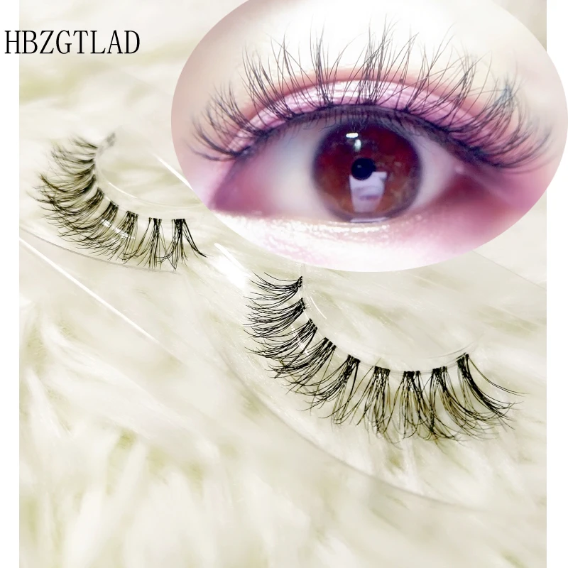 

NEW 1pair Lashes 3D Mink Strip Lash Reusable False Eyelashes Crisscross Dramatic Lashes Lightweight Invisible Band Eye Lashes