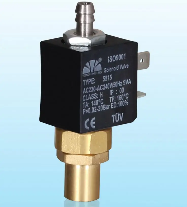 AC 110 В нормально открытый N/O микро миниатюрный 1,5 мм Латунный Водяной паровой Газ Вода 2 положения 2 способ электромагнитный клапан