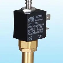 AC 110 В нормально открытый N/O микро миниатюрный 1,5 мм Латунный Водяной паровой Газ Вода 2 положения 2 способ электромагнитный клапан