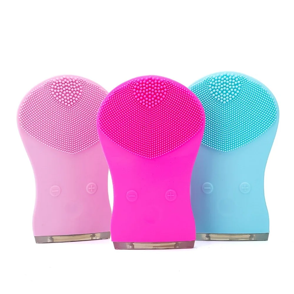 

Electric 3D Silica Gel Facial Brush Pore Cleaner USB Rechargeable Ultrasonic Beauty Blackhead Acne Removal Cleansing Device