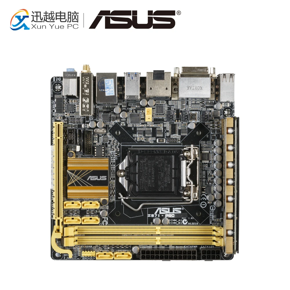 

Asus Z87I-PRO Desktop Motherboard Z87 Socket LGA 1150 i7 i5 i3 DDR3 16G SATA3 USB3.0 Mini-ITX