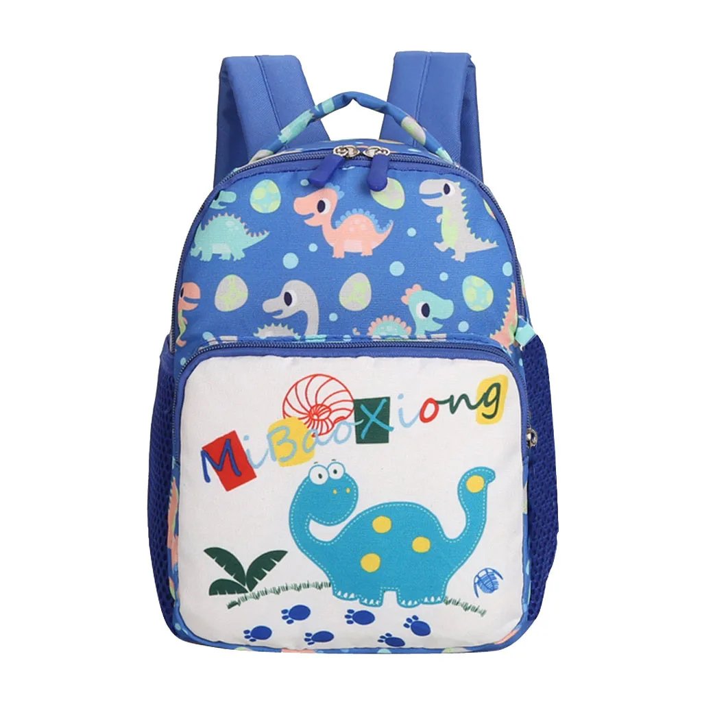 Клатч для женщин и мальчиков, Детская сумка для девочек, рюкзак с рисунком динозавра, школьные сумки для малышей, рюкзак, женский рюкзак#616 P - Цвет: Синий