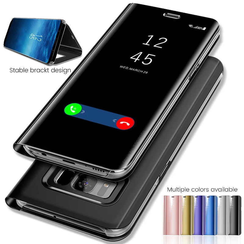 

Smart Mirror Flip Phone Case For Samsung Galaxy A10 A20 A30 A40 A50 A60 A70 A80 A90 S10e S10 5G Plus M30 M20 M10 Stand Case Capa