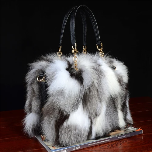 womens fur bag