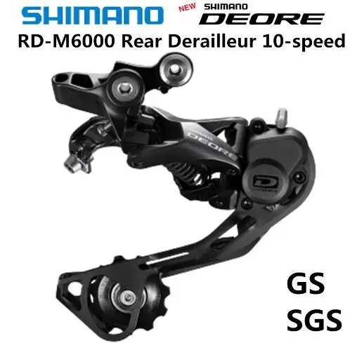 SHIMANO DEORE RD M6000 Shadow Rear Derailleurs Mountain Bike M6000 GS SGS MTB Derailleurs 10-Speed 20/30-Speed