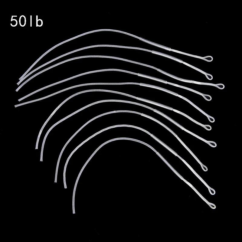 10 шт./компл. 30LB/50LB лидер петли для Fly Line Fly Рыбалка Плетеный Петлевое соединение высокая прочность Плетеный Fly Рыбалка линии