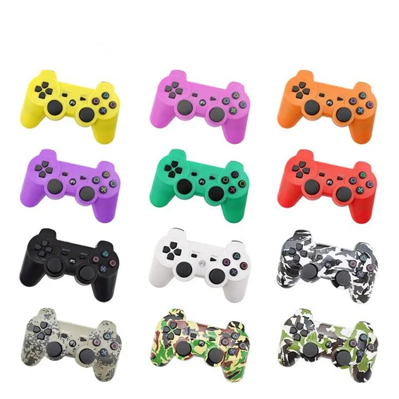 Wholesale tmVIF DATA FROG For Sony Playstation3 For PS3 Controller Wireless Bluetooth Gamepad Joystick For Mando PS3/ PC Gamepads Controle