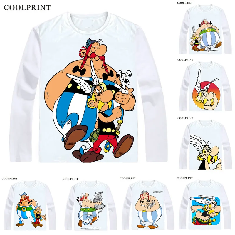 Футболка Asterix и Obelix потрясающая уличная одежда с рисунком астерикса повседневная