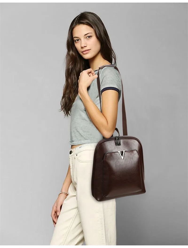 Новый Ретро масло воск кожаный рюкзак Для женщин большой Ёмкость Anti-theft рюкзак женский Повседневное сумка многоцелевой дорожная сумка