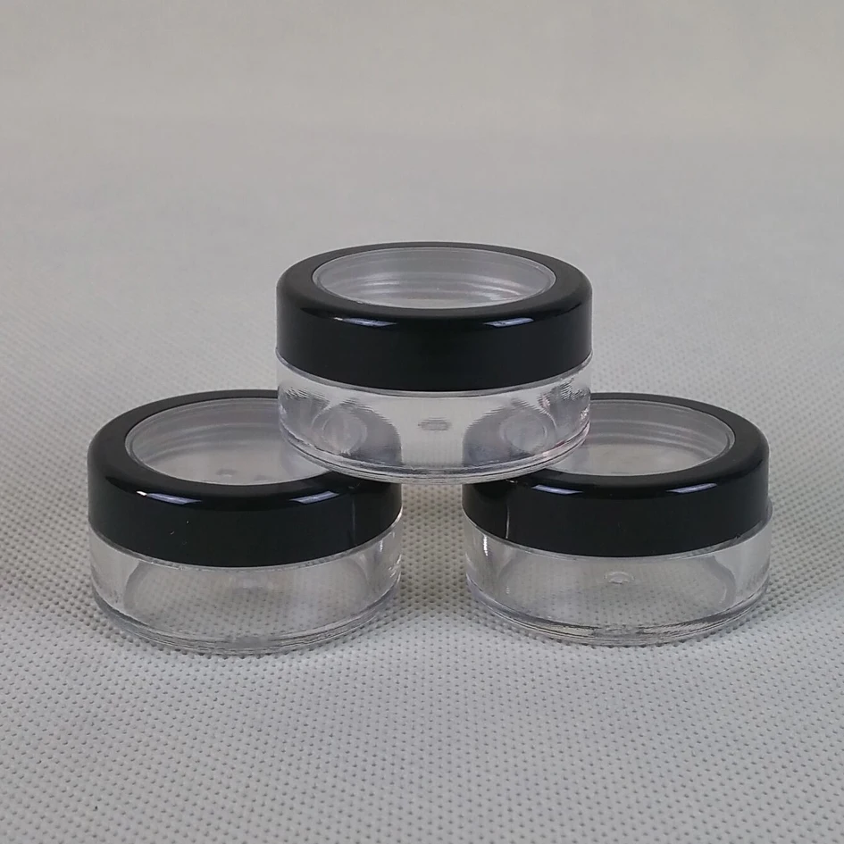 

window sifter jar 50pcs/lot Capacity 10g wholesale Cosmetic Jars Empty Loose Powder Vial for Cosmetic Packaging with seal stick