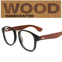 Деревянные рамы очки Для мужчин Фирменная Новинка оправы для очков классические очки Для женщин бамбуковая компьютерная очки