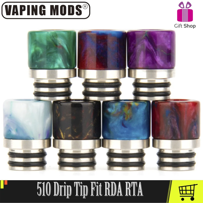 

510 Drip Tips Resin Drip Tips 510 For 510 Geekvape rda rta Atomizer Electronic Cigarettes Vape Accessories