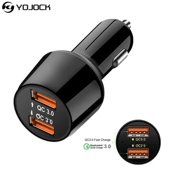 

Yojock Quick Charge QC 3.0 Car Charger USB Mobile Phone Charge Fast Charging for Xiaomi mi4 Sony Xperia X iPhone Yota Phone 2