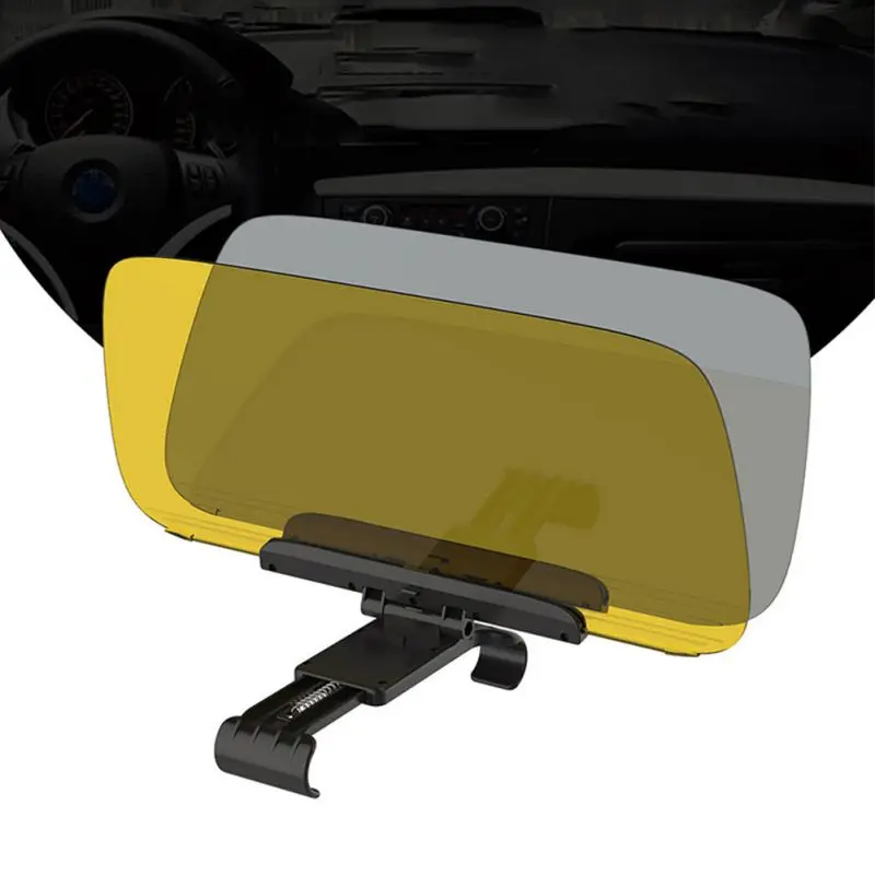 Автомобильный солнцезащитный козырек День Ночь солнцезащитный козырек анти-ослепляющий клип на вождение автомобиля щит для водителя переднего сиденья
