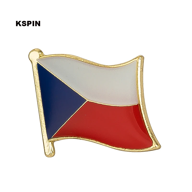 

Czech Rep. Flag Lapel pin badges for clothes Pin badges safety pin brooch KS0087