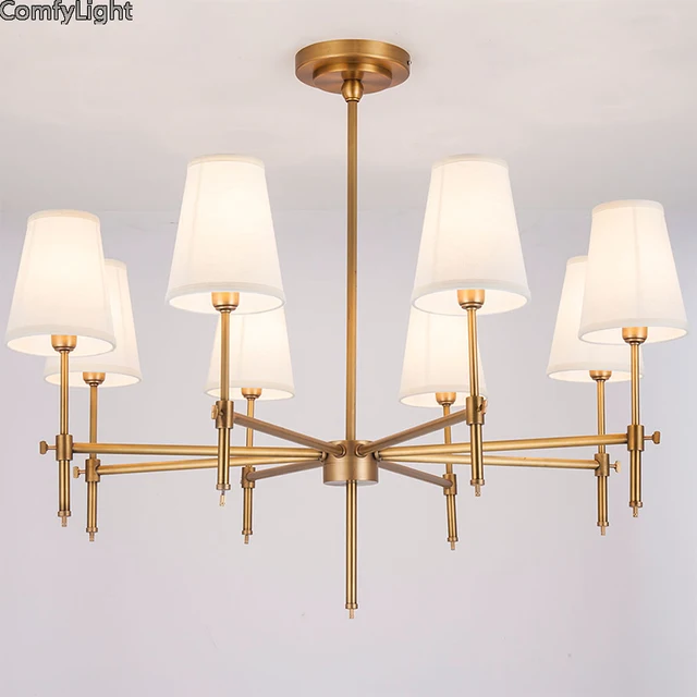 royal lustre led copper pendant light lampara brass design hanglamp
