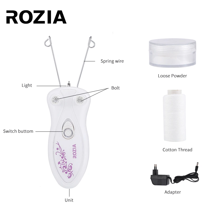 Профессиональный Эпилятор ROZIA Электрический эпилятор для женского тела лица