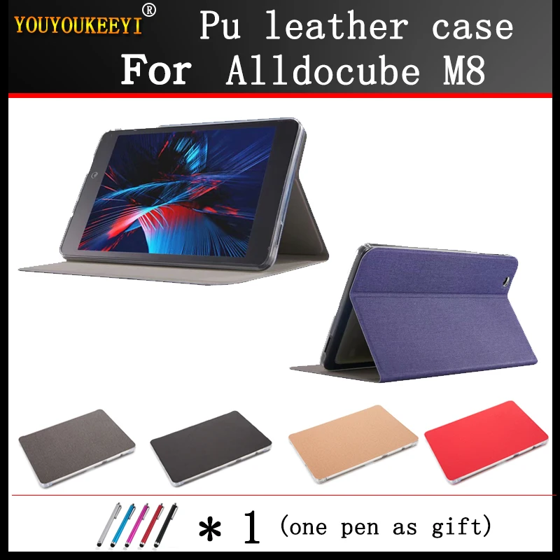 Высокое качество Передняя Поддержка Стенд чехол для alldocube M8 8 дюймов планшетный ПК закаленная пленка для m8+ стилус