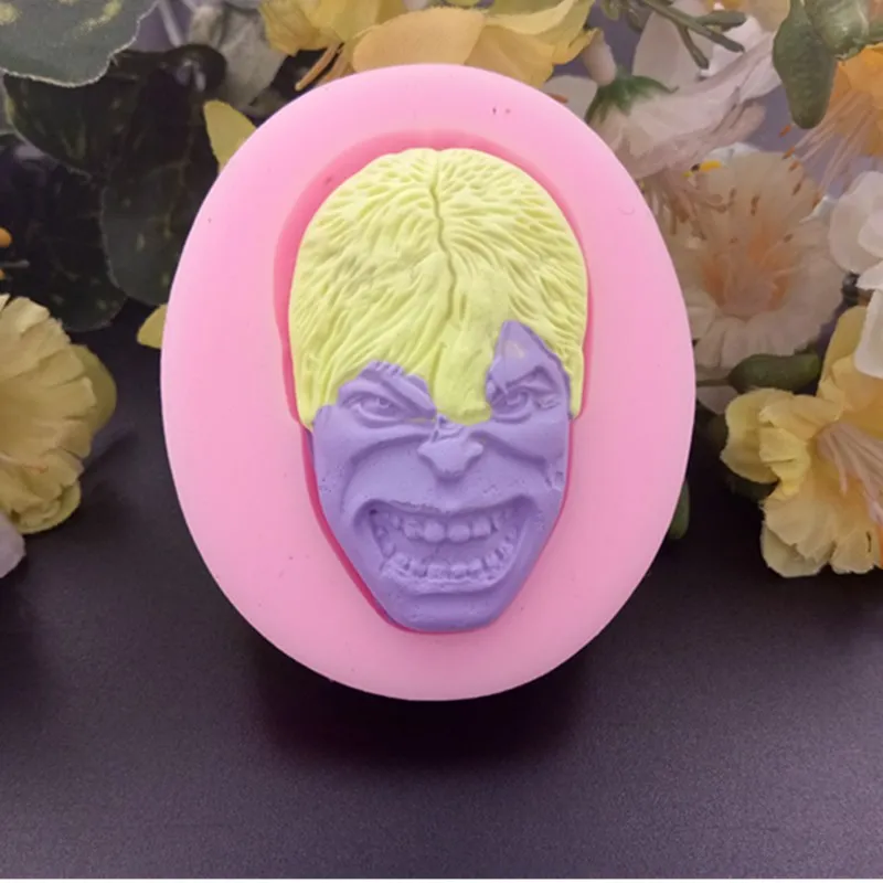 3D Халк силиконовая форма для мыла торта шоколадная печенья Sugarcraft Fondant украшения