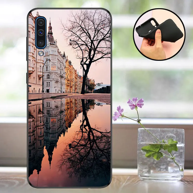 FANATU For Coque Samsung A50 Case Cover Silicon Soft Galaxy A50 A505F Phone Bumper For Funda Samsung Galaxy A50 A505F Cover Case