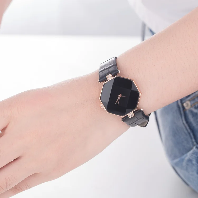 Часы наручные женские кварцевые с геометрическим рисунком 5 цветов|montre femme|montre femme