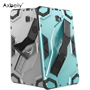 

Axbety Hybrid Armor Case For Samsung Galaxy Tab A6 A 10.1 2016 T580 T585 Heavy Duty Shockproof Tablet Case Hidden Stand Cover