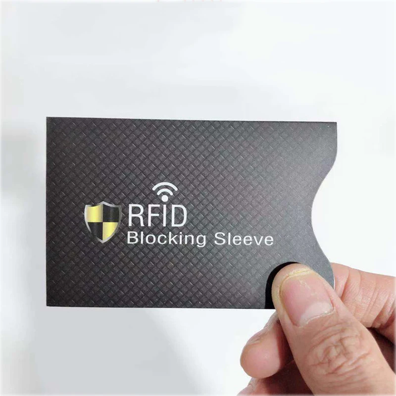 10 шт./компл. Анти-кражи RFID карты протектор для банковской карты RFID замок с длинными рукавами личность Анти-Вор Защитная крышка для кредитных карт